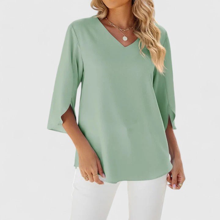 Emilia | Chiffonbluse mit Rüschen für Damen