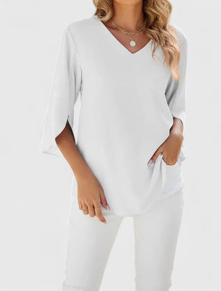 Emilia | Chiffonbluse mit Rüschen für Damen